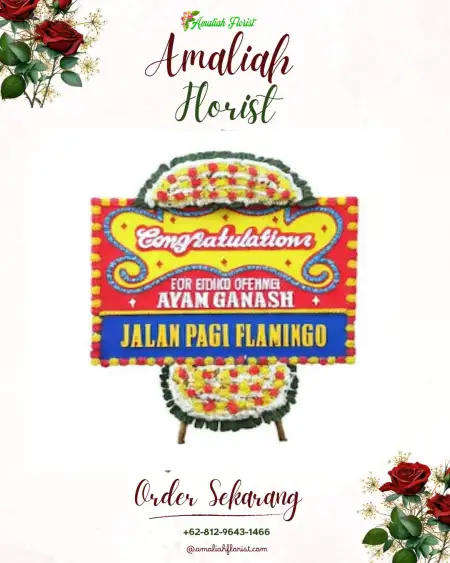 Sewa Papan Bunga Bajuin